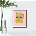 Picture of Maneki Neko – Lucky Cat _GroupedProduct_Rectangle_Portrait_Canvas_Framed_