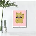 Picture of Maneki Neko – Lucky Cat _GroupedProduct_Rectangle_Portrait_Canvas_Framed_