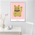 Picture of Maneki Neko – Lucky Cat _GroupedProduct_Rectangle_Portrait_Canvas_Framed_