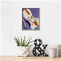 Picture of Retro Style Violin _GroupedProduct_Rectangle_Portrait_Canvas_Framed_