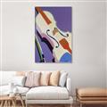 Picture of Retro Style Violin _GroupedProduct_Rectangle_Portrait_Canvas_Framed_