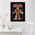 Picture of Robo Neko Cat Poster _GroupedProduct_Rectangle_Portrait_Canvas_Framed_