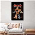 Picture of Robo Neko Cat Poster _GroupedProduct_Rectangle_Portrait_Canvas_Framed_