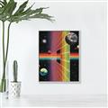 Picture of Space Rainbow Poster  _GroupedProduct_Rectangle_Portrait_Canvas_Framed_