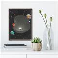 Picture of Abstract Space Poster _GroupedProduct_Rectangle_Portrait_Canvas_Framed_