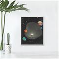 Picture of Abstract Space Poster _GroupedProduct_Rectangle_Portrait_Canvas_Framed_