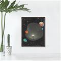 Picture of Abstract Space Poster _GroupedProduct_Rectangle_Portrait_Canvas_Framed_