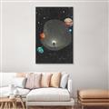Picture of Abstract Space Poster _GroupedProduct_Rectangle_Portrait_Canvas_Framed_