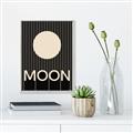 Picture of Moon Typography Poster _GroupedProduct_Rectangle_Portrait_Canvas_Framed_