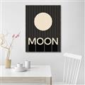 Picture of Moon Typography Poster _GroupedProduct_Rectangle_Portrait_Canvas_Framed_
