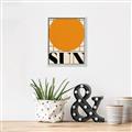 Picture of Sun Typography Poster _GroupedProduct_Rectangle_Portrait_Canvas_Framed_