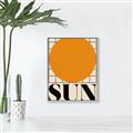 Picture of Sun Typography Poster _GroupedProduct_Rectangle_Portrait_Canvas_Framed_
