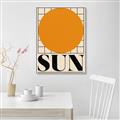 Picture of Sun Typography Poster _GroupedProduct_Rectangle_Portrait_Canvas_Framed_