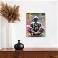 Picture of Retro Spaceman Poster _GroupedProduct_Rectangle_Portrait_Canvas_Framed_