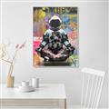 Picture of Retro Spaceman Poster _GroupedProduct_Rectangle_Portrait_Canvas_Framed_