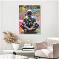 Picture of Retro Spaceman Poster _GroupedProduct_Rectangle_Portrait_Canvas_Framed_