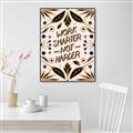 Picture of Work Smarter Not Harder Typography Poster _GroupedProduct_Rectangle_Portrait_Canvas_Framed_