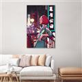 Picture of Girl in Japan _GroupedProduct_Rectangle_Portrait_Canvas_Framed_