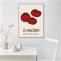 Picture of Food Art - Tomatoes Rome Food Market _GroupedProduct_Rectangle_Portrait_Canvas_Framed_