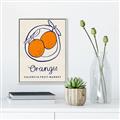 Picture of Food Art - Oranges Valencia Fruit Market _GroupedProduct_Rectangle_Portrait_Canvas_Framed_