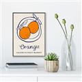 Picture of Food Art - Oranges Valencia Fruit Market _GroupedProduct_Rectangle_Portrait_Canvas_Framed_