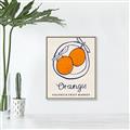 Picture of Food Art - Oranges Valencia Fruit Market _GroupedProduct_Rectangle_Portrait_Canvas_Framed_