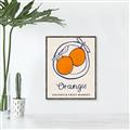 Picture of Food Art - Oranges Valencia Fruit Market _GroupedProduct_Rectangle_Portrait_Canvas_Framed_