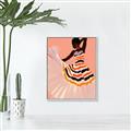 Picture of Dancer & Flourish Poster _GroupedProduct_Rectangle_Portrait_Canvas_Framed_