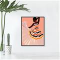 Picture of Dancer & Flourish Poster _GroupedProduct_Rectangle_Portrait_Canvas_Framed_