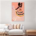 Picture of Dancer & Flourish Poster _GroupedProduct_Rectangle_Portrait_Canvas_Framed_