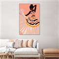 Picture of Dancer & Flourish Poster _GroupedProduct_Rectangle_Portrait_Canvas_Framed_