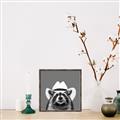 Picture of Wyatt The Cowboy Raccoon _GroupedProduct_Square_Canvas_Framed_