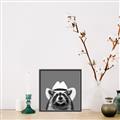 Picture of Wyatt The Cowboy Raccoon _GroupedProduct_Square_Canvas_Framed_