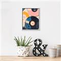 Picture of Retro Vinyl Records Poster _GroupedProduct_Rectangle_Portrait_Canvas_Framed_