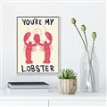 Picture of You are My Lobster Poster _GroupedProduct_Rectangle_Portrait_Canvas_Framed_