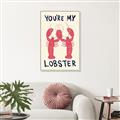 Picture of You are My Lobster Poster _GroupedProduct_Rectangle_Portrait_Canvas_Framed_