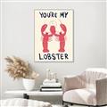 Picture of You are My Lobster Poster _GroupedProduct_Rectangle_Portrait_Canvas_Framed_
