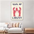 Picture of You are My Lobster Poster _GroupedProduct_Rectangle_Portrait_Canvas_Framed_