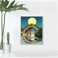 Picture of Japanese Bridge _GroupedProduct_Rectangle_Portrait_Canvas_Framed_