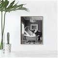 Picture of Joyful Elephant Bath Time _GroupedProduct_Rectangle_Portrait_Canvas_Framed_