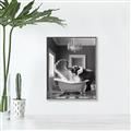 Picture of Joyful Elephant Bath Time _GroupedProduct_Rectangle_Portrait_Canvas_Framed_