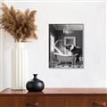 Picture of Joyful Elephant Bath Time _GroupedProduct_Rectangle_Portrait_Canvas_Framed_