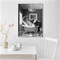 Picture of Joyful Elephant Bath Time _GroupedProduct_Rectangle_Portrait_Canvas_Framed_