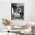 Picture of Joyful Elephant Bath Time _GroupedProduct_Rectangle_Portrait_Canvas_Framed_