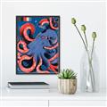 Picture of Tentacle Whirl Poster _GroupedProduct_Rectangle_Portrait_Canvas_Framed_