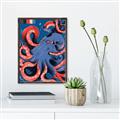 Picture of Tentacle Whirl Poster _GroupedProduct_Rectangle_Portrait_Canvas_Framed_