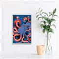 Picture of Tentacle Whirl Poster _GroupedProduct_Rectangle_Portrait_Canvas_Framed_
