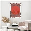 Picture of Good Morning Typography Poster _GroupedProduct_Rectangle_Portrait_Canvas_Framed_