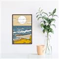 Picture of Summer Vacation Poster _GroupedProduct_Rectangle_Portrait_Canvas_Framed_