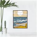 Picture of Summer Vacation Poster _GroupedProduct_Rectangle_Portrait_Canvas_Framed_